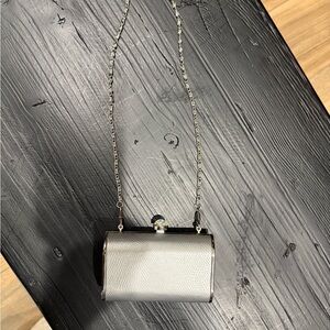 Elegant Silver Clutch Bag